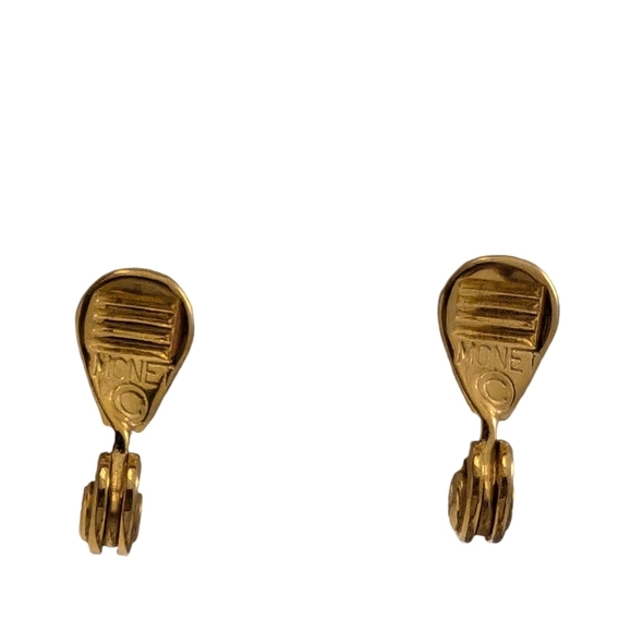 MONET Love Knot Gold GF Clip-On Earrings - Picture 7 of 10